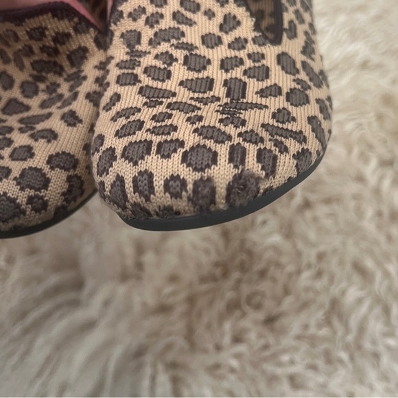 Rothy's Leopard Patterned Slip-Ons with Blue and Pink Accents - Picture 9 of 13